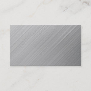 shiny brushed aluminium business card