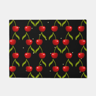 Shiny Cherries Pattern Doormat