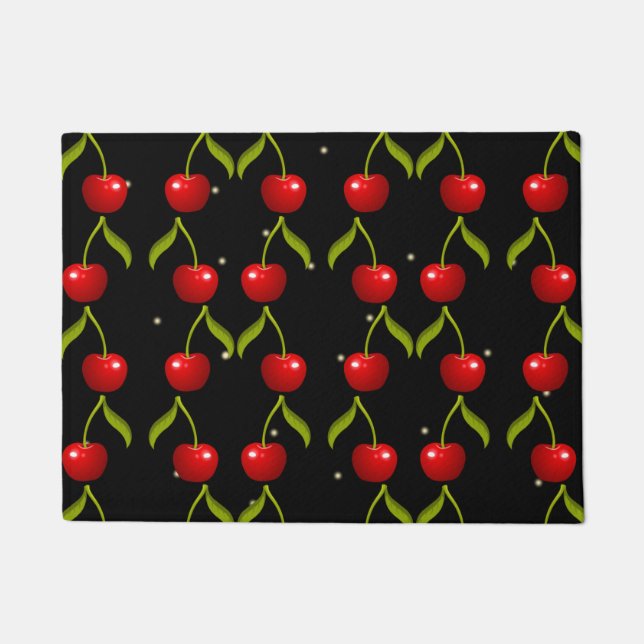 Shiny Cherries Pattern Doormat (Front)