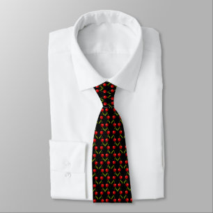 Shiny Cherries Pattern  Tie