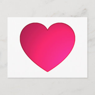 Shiny Cherry Red Heart Postcard