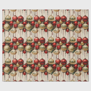 Shiny Christmas Baubles 4 Wrapping Paper