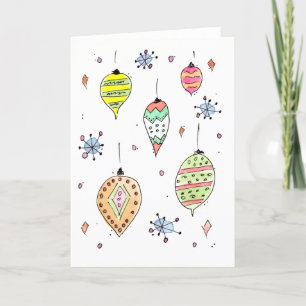 Shiny! Christmas Ornaments Christmas Card