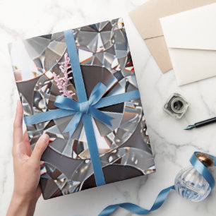 Shiny Clear Diamonds  Wrapping Paper