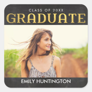 Shiny Collage Graduation Stickers Envelope Seals