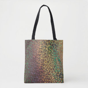 Shiny, confetti , multicolored tote bag