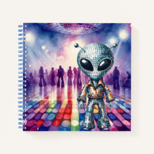 Shiny Disco Alien Notebook
