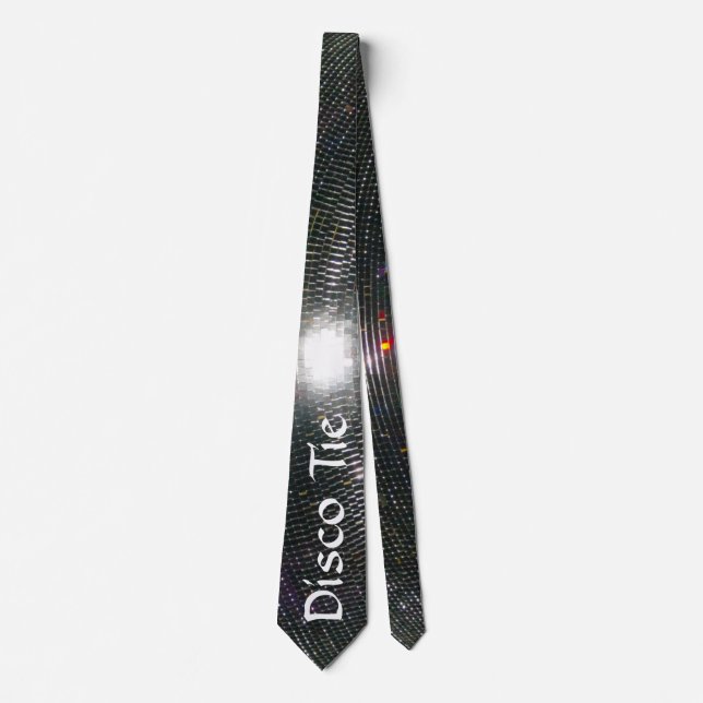 Shiny Disco Ball Tie (Front)