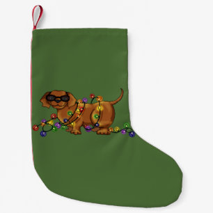 Shiny Dog Small Christmas Stocking