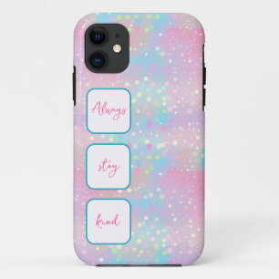  Shiny dots unicorn colours iPhone Case