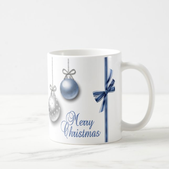 Shiny Elegant Christmas Balls Coffee Mug (Right)