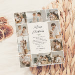 Shiny Evergreen Memories | 10 Photo Christmas Foil Holiday Card<br><div class="desc">Add some shine to your Christmas cards with real gold, silver, or rose gold foil! This classic and timeless metallic style is sure to add another level to your cards. An elegant and timeless Christmas Holiday foil card. This design showcases a collage of 10 handpicked photos, a combination of six...</div>