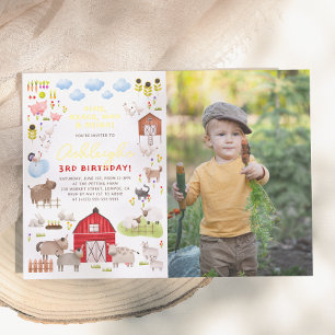 Shiny Farm Animals Bash Birthday Party Photo