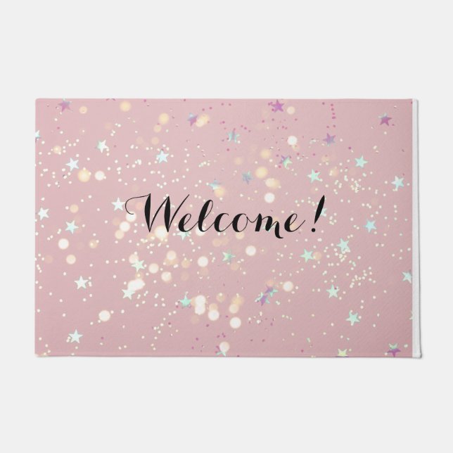 Shiny Feminine Chic Style Doormat (Front)