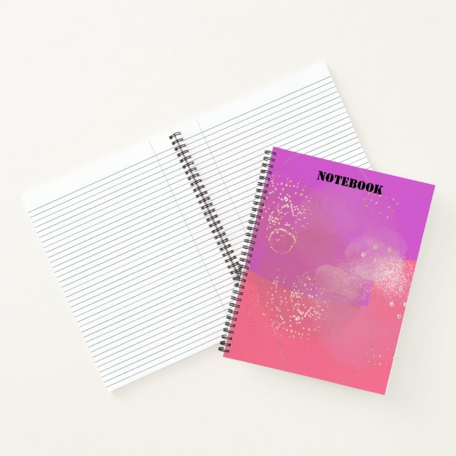 Shiny Feminine Chic Style Notebook (Inside)