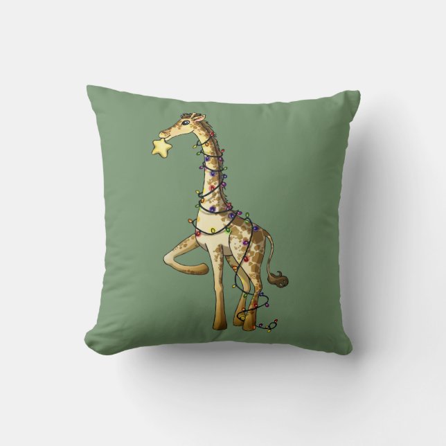 Shiny Giraffe Cushion (Front)