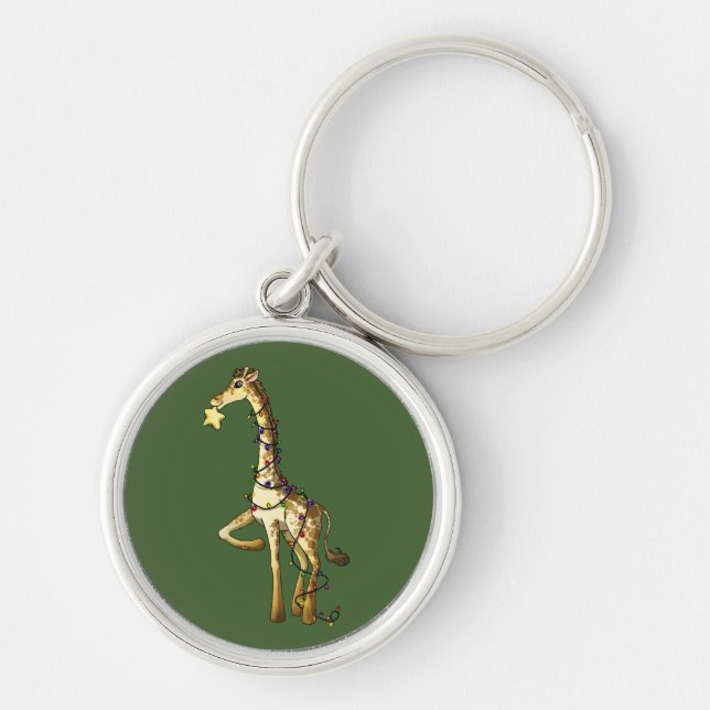 Shiny Giraffe Key Ring (Front)