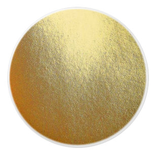 Shiny Gold Art  Ceramic Knob
