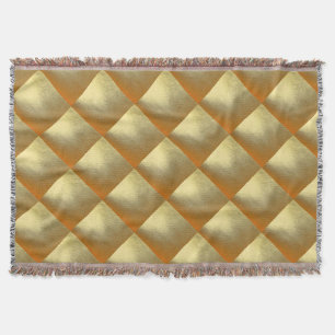 Shiny Gold Art Throw Blanket