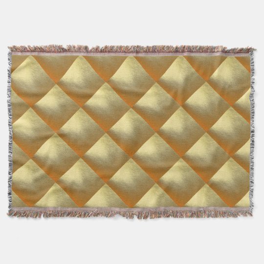 Shiny Gold Art Throw Blanket Zazzle.co.uk