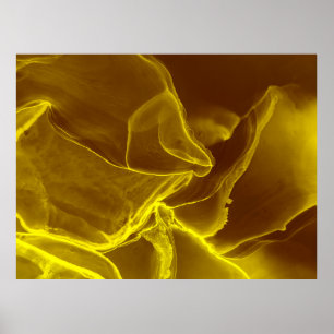 Shiny green, purple and golden glittering paillett poster