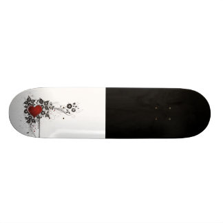 Shiny Heart, Leaves & Flowers - Original Skateboard