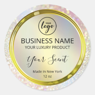 Shiny Holographic Sparkles Product Labels