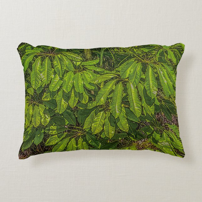 Shiny Leaves in Sunlight  Decorative Cushion (Front)