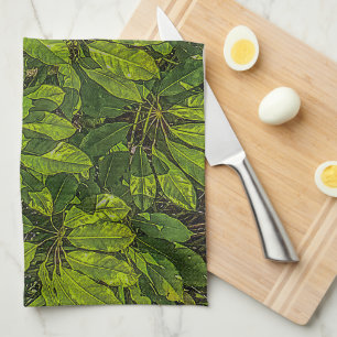 Shiny Leaves in Sunlight  Tea Towel