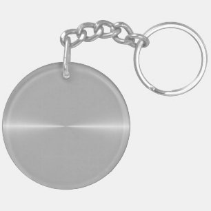 Shiny Like Steel Metal Background Template Key Ring
