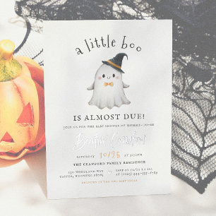 Shiny Little Boo Halloween Boy Baby Shower