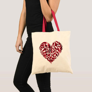 Shiny Loving Hearts Tote Bag