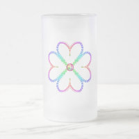 Shiny lucky four-leaf clover