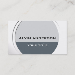 Shiny Metallic Customisable any Text and Colour Business Card