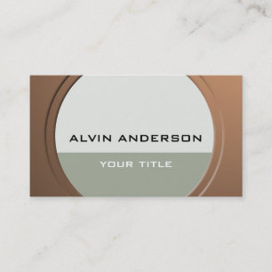 Shiny Metallic Customisable any Text and Colour Business Card