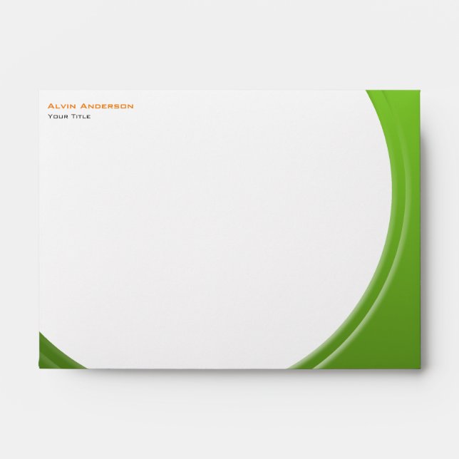 Shiny Metallic Customisable any Text Envelope (Front)