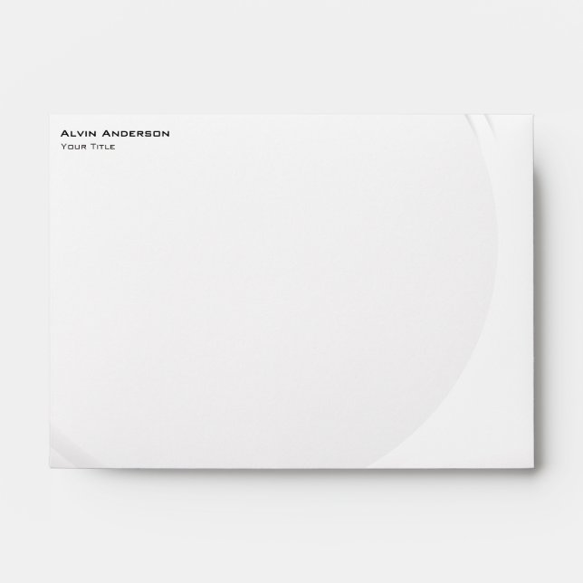 Shiny Metallic Customisable any Text Envelope (Front)