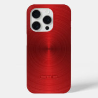 Shiny Metallic Red Design Stainless Steel Look