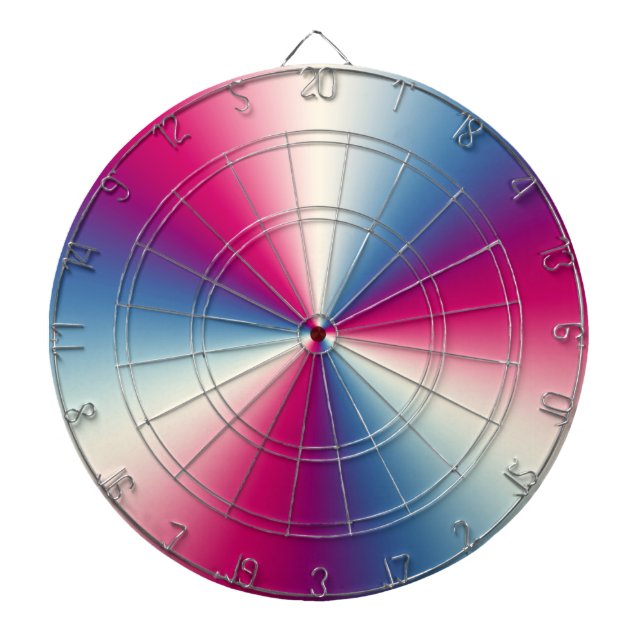 Shiny metallic texture dartboard (Front)