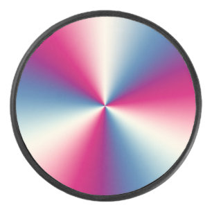 Shiny metallic texture hockey puck