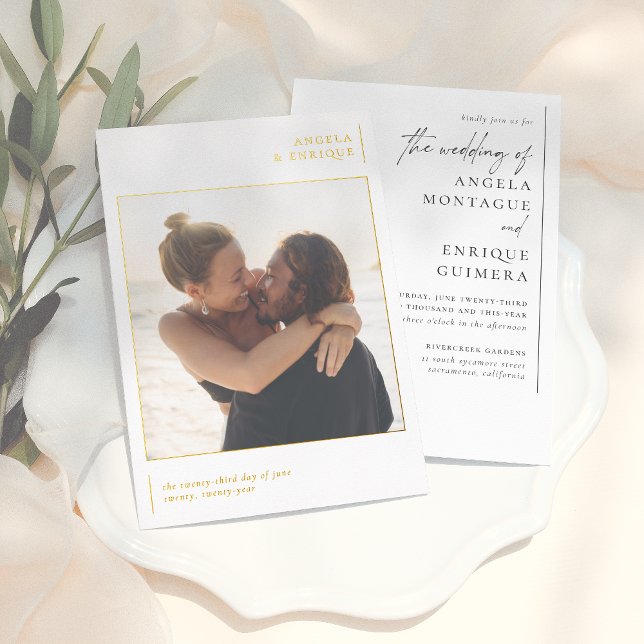 Shiny Minimal Typography & Romantic Photo Wedding  (Creator Uploaded)