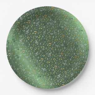 shiny, music, purple, dark, note, sound, musical, paper plate
