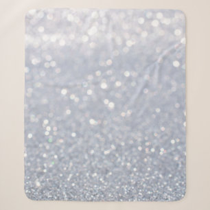 shiny of silver glitter abstract background sherpa blanket