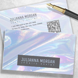 Shiny Opalescent Abstract ID1147 Business Card