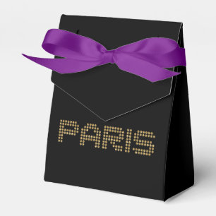shiny Paris favour box