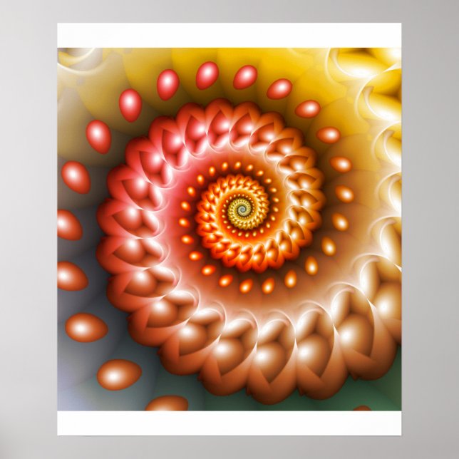 Shiny Peach Shell Poster (Front)