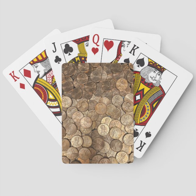 Shiny Pennies or Cents Playing Cards (Back)