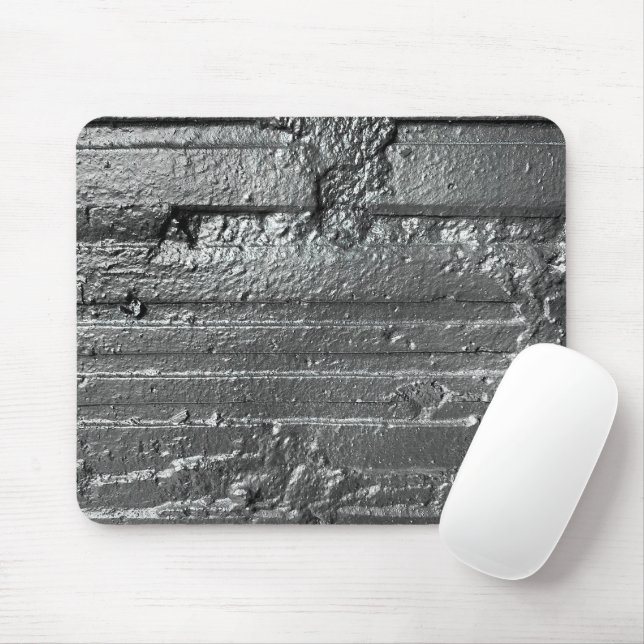 Shiny Pewter Painted Wall Mouse Mat (With Mouse)