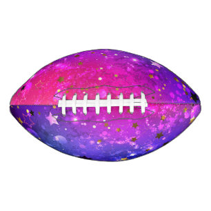Shiny Pink Blue Background American Football