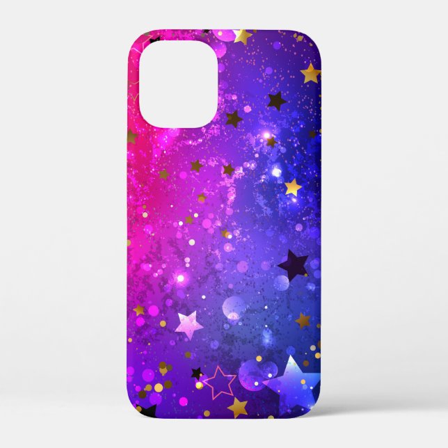 Shiny Pink Blue Background Case-Mate iPhone Case (Back)